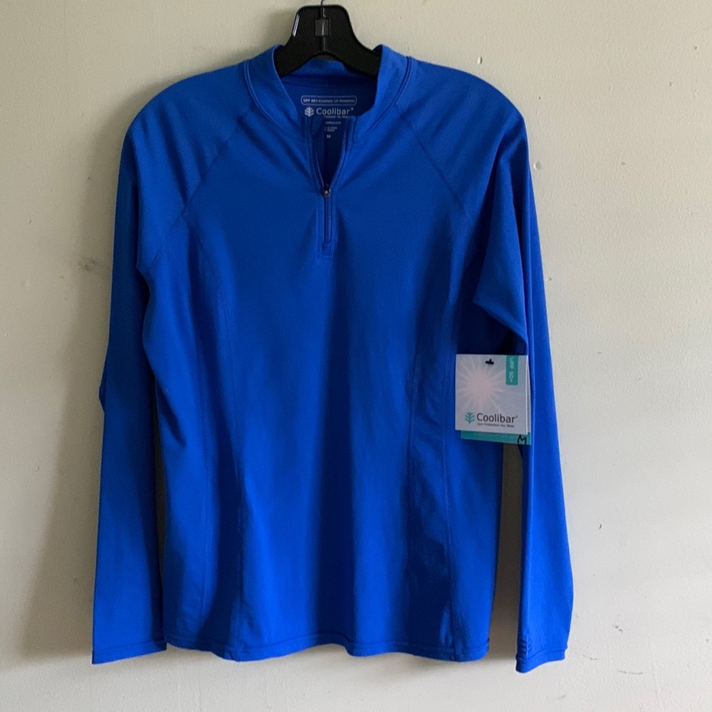 COOLIBAR HALF ZIPPER SHIRT/BRAND NEW/ROYAL BLUE / MEDIUM